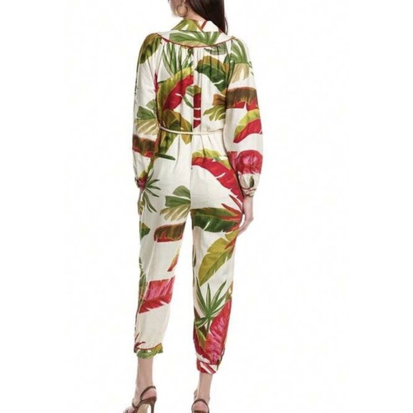 FARM Rio Spring Forest Jumpsuit One Piece Long Sleeves Multicolor Size XS - Picture 3 of 13